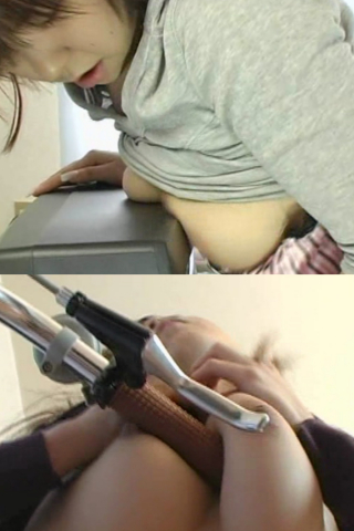 おっぱいを擦りつけてオナニーする女